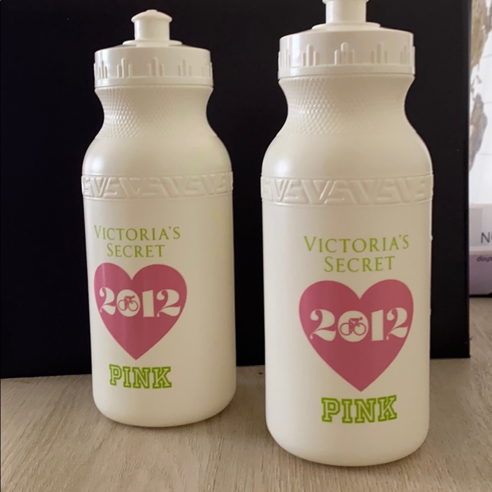 Pink water bottles